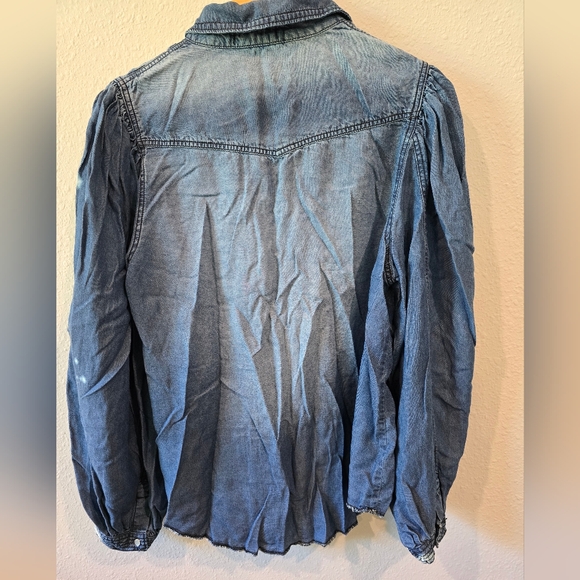 NWT Lana Collection by Yossi Snap front denim shirt - Picture 2 of 7